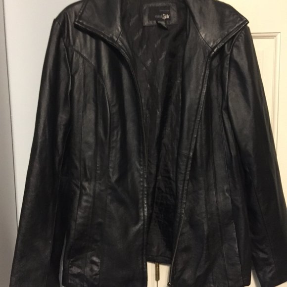 EAST 5TH LADIES BLACK GENUINE  LEATHER JACKET - Picture 1 of 4